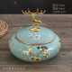 
Tira European retro ceramic ashtray decorative with cover household creative personality trend anti-fly ash American retro ashtray 1047 blue warbler blossom