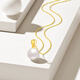 Chao Acer 18K gold pearl pendant as a birthday gift for girlfriend Zhijian XPK33702315 white pearl model with free silver chain