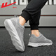 Huili men's shoes, sports shoes, summer soft sole casual running shoes, breathable and versatile shock-absorbing coconut men's shoes, mesh shoes, men 1483 gray 40