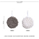 Japanese chenille hand ball hanging hand towel kitchen thickened water-absorbent quick-drying bathroom cute hand rag simple gray 1 pack