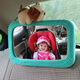 Car baby mirror Special for car child safety seats Reverse baby reflector basket rearview mirror Car baby observation mirror HD pink Reverse seat special for reverse installation