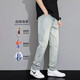 真维斯（JEANSWEST）牛仔裤男春秋新款美式高街潮流宽松直筒男裤休闲黄泥染长裤子秋款 9901怀旧蓝 S （27码）