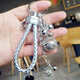 Mu Mingerlai Mädchen Herz Key Chain Kreative Schlüsselkette Frauen Otter Rabbit Hair Ball Plüsch Anhänger Auto Schlüsselkette Mädchen Pack Pendell