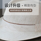 King of Hats, high-end natural pure hemp hat for men, British gentleman hat, summer sun visor, linen ramie straw hat, middle-aged and elderly hat, off-white 100% natural ramie, adjustable large (58-59) CM