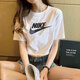 耐克NIKE女士T恤24新款运动服装跑步健身衣纯色棉质百搭透气圆领短袖 BV6176-100 XL