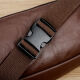Cool kangaroo waist bag men's genuine leather cowhide multifunctional large capacity oblique crossing construction site work running waist new mobile phone bag 866 gray