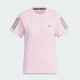 阿迪达斯 （adidas）短袖女装2025夏季新款训练健身跑步运动服舒适透气圆领半袖T恤衫 JF1478粉色 L