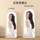 Dexu full-body mirror home floor-standing mirror Internet celebrity dressing mirror ins style fitting mirror for girls bedroom makeup special mirror white 150*40cm [wall style]