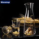 WINEWINGS gold foil white wine cup Jinshan wine divider with scale household small wine glass liquor cup white wine wine set 100ml Jinshan wine divider