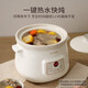 TONZE electric stew pot, electric stew pot, soup pot, stew pot, electric casserole, baby porridge pot, stew pot, three-stage heat preservation, white porcelain model-3 liters DGD30-30EWD(A) 3L