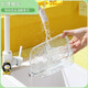 Xinmeiya office worker microwave lunch box heatable glass lunch box fresh box bowl bento box partition lunch box insulation lunch box [no partition + bag + tableware] 1060ml+ 660ml