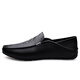 Diluochi Frühling und Sommer kleiner Größe 37 Echtes Leder lässig Lederschuhe Herren Beanie Schuhe Britisch Krokodil Muster Cowhide Mode Liebesfahrer Herrenschuhe 9898 Black 40 (250 mm) Lederschuhgröße