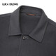 Luca Dilon 100% Sheep Autumn and Winter Wool Jacket Double-sided Nylon Warm Casual Versatile Jacket Dark Blue L 50