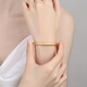 Quanbi Yansha Gold Bracelet Женский древний метод Золотой браслет имитация золотой свадебной позы ювелирных украшений. Плотный круг золотой браслет подарок подруга 5 мм древний метод золотой браслет [внутренний диаметр 60 мм] Конечная красота 丨 Ингененное мастерство 丨 Текстура