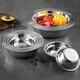 
Meichu (MAXCOOK) 316L stainless steel basin, thick round dish dish and deep soup bowl, household seasoning salad and noodles marinated meat basin, 24cm multi-purpose basin MCWA1656