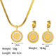 Collier Qingdao Jingbao Qingdao Jingbao Jewelry Co., Ltd. Insi-Sensory Collier Boulains de bijoux pour femmes Set New Style QYH1201 + QYG3041 [Collier + boucles d'oreilles]