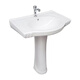 Pillar basin ceramic wash basin household wash basin large apartment small apartment bathroom vertical balcony wash basin buy column alone