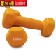 Timminy men's dumbbells frosted plastic-impregnated dumbbells slimming arms 1/2/3/4kg fitness aerobics women's small dumbbells 0.5kg*2 pieces glossy red