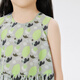 Jnby par Jnby Jiangnan Tissu de vêtements pour enfants robe sans manches de manchette Summer Match Match Casual Mid-Longing Jirt Filles 1N5G12350 088 GREN-GREEN combinaison 120 cm