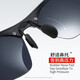 Gravel Sunglasses Men's Sports Polarized Pure Aluminum Magnesium Color-Changing Sunglasses Anti-Glare Driving Glasses Fishing Glasses Cycling Glasses Gun Frame Night Lenses