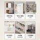 Hengjie (HEGII) BABJETO DE BAÑO CERÁMICA Integrada Madera Ecológica Gran capacidad Particionamiento Almacenamiento Combinación del gabinete de lavado de baño [Normal] 6223 Color de nogal 80 cm