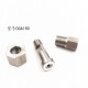 Shantoulincun gas cylinder valve joint steel cylinder conversion joint CA180CA580CA330CA320 hydrogen nitrogen oxygen CA679 inner wire reverse teeth-1/4NPT outer wire