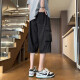 
Digada straight work cropped pants men's autumn 2024 new Japanese trendy versatile straight loose casual 7-point shorts GLYS-679 black 3XL (recommended 175-190Jin [Jin equals 0.5 kg])