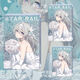 【官方】流萤流麻崩坏星穹铁道同人周边流沙摆件亚克力板流沙礼物 幻彩白-流萤p1591 中号-流沙麻将