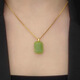 Ping An Wu Shi brand emerald green necklace 2024 new trendy temperament versatile high-end clavicle chain fashionable and exquisite green pendant necklace
