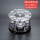 Household wine set white wine glass spirit glass crystal wine dispenser 10ML small wine cup cup holder seven-piece set 80ml pot 6 pieces + 6 Moutai cups + cup holder