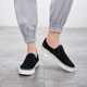 Huili Warrior Canvas Shoes Student Low Top Shoes Lazy Shoes informales para hombres WXY-A008 Negro 42