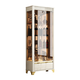 Zhen yiju moderno simple gabinete de vinos de vinos de vidrio pequeño gabinete de pintura contra el gabinete de almacenamiento de la sala de estar de la pared Gabinete vertical de lujo 1098#1.4 metros de largo
