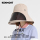 卡蒙（Kenmont）遮全脸防晒透气遮阳帽女夏护颈护脖可折叠太阳帽防紫外线3892 钴蓝色 可调节 57.5cm
