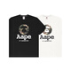 
Aape trendy brand AAPE short-sleeved T-shirt ape man and a round neck men and women loose spring and summer pure cotton camouflage printed base shirt black 691 XL140-160Jin [Jin equals 0.5 kg]