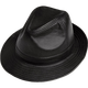 Fadaishan spring and autumn genuine leather hat men's sheepskin jazz hat British big brim gentleman hat winter middle-aged and elderly leather hat trendy hat black 59--60