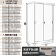 Wanzhu Balcony storage cabinet rainproof sun protection sliding door with high foot locker storage cabinet bay window cabinet steel wardrobe brown height 2000* width 1050* depth 600