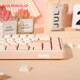 Amilo (Varmilo) Mini series minilo Capacitor keyboard Gaming keyboard Office keyboard Portable keyboard Ji Qiuli 67-key dual-mode (Bluetooth + Wired) Capacitor V2 Rose Red Axle