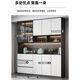 Zhen Yanxuan 2024 Sideboard integriert in die Wand moderne einfache Wohnzimmer -Aufbewahrungsschrank leichter Luxus Restaurant Weinschrank Milchfarbe Sideboard Modell 12240*40*220 Pack Installation