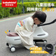 babyhood儿童扭扭车1-3-6岁防侧翻宝宝溜溜车 玩具礼物【声光音乐】焦糖棕