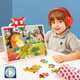 TOI Child's's Story Puzzle Toys Education Education Puzzle en bois Buzzle Boy and Girl Gift 100 pièces Continent dinosaure