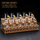 MIDOC household gold foil high-end wine set, white wine cup, wine dispenser, bullet cup, small glass wine cup, luxury 10 pots, 10 cups ladder rack) gold foil pot + gold tracing cup