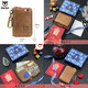 Captain Cattle Leather Goods Captain Cattle Head Cowhide Key Pack Genuine Leather Men's Anti-theft Brushing Key Pack Card Pack Two-in-One Waist Car Key Yellow-brown