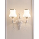 Submersible European style wall lights bedroom bedside lights living room TV background wall lights battery model wiring no wiring charging wall light purple red 6629-1 wiring model LK