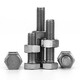 XMSJM12 Hexagonal Titanium Screw Nut Set TA2 Pure Titanium Bolt*20/25/30/35/40/45/50-150 M12130 with 1 female