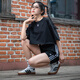 Clover (Adidas) Adidas women's short-sleeved fashion trendy loose comfortable breathable sports T-shirt IT9887 2XS