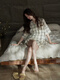 Tonyu (Tongyu) Tonyu Pyjamas für Frauen im Sommer gewebte reine Baumwollgaze Kurzärmeler Anzug Casual Style For Damen Summer Home Clothes Lady-Z3888 M