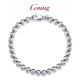GsunG platinum Pt950 bracelet for men/women style light bead chain platinum classic fishhook clasp needs to be customized. Calculated based on the gold price of the day