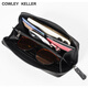 Cowley Keller Wallet Herren Langer Reißverschluss Brieftasche Münzbrieftasche große Kapazität Multi-Card-Kupplungsbeutel Mobiltelefonkartentasche CK Gray (verbesserte Version) 20*2*10 cm