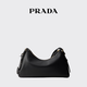PRADA/Prada gift women's Prada Aim e large cow leather shoulder bag handbag black