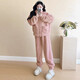 Prefang maternity wear winter wear 2025 new velvet thickened coral velvet warm maternity pajamas set home wear autumn and winter style polka dot suit plus velvet thickened L